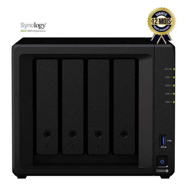 Serveur de stockage NAS Synology DS920+ 4 baies